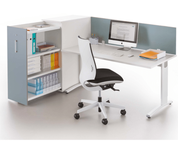 Postes de travail ÉLISE+ Columbia - pieds réglables en hauteur - plateaux stratifiés antibactériens_4