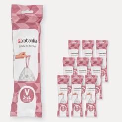 Sacs poubelle PerfectFit Brabantia - Code V (3 litres) - 10 Rouleaux de 20 sacs_4