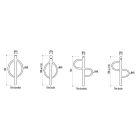 Support cycles Forme S en acier zingué avec poteau central et arceau à sceller_4