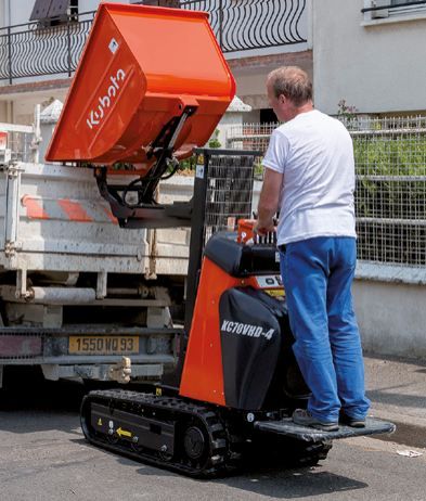 KC70VHD-4 Mini-Dumper - Kubota - Système de déversement en hauteur - 550 kg_4