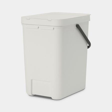 Poubelle Brabantia Sort & Go - 25 litres - Light Grey - Multi-talent - Volume M (25 L)_4
