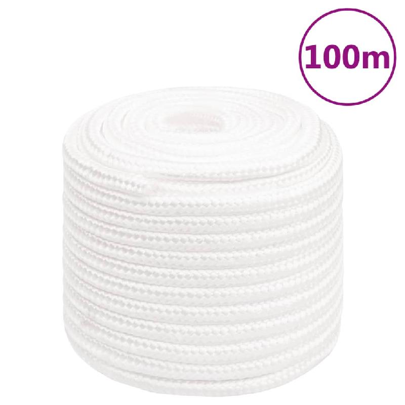 Vidaxl corde de bateau blanc complet 18 mm 100 m polypropylène 152578_4
