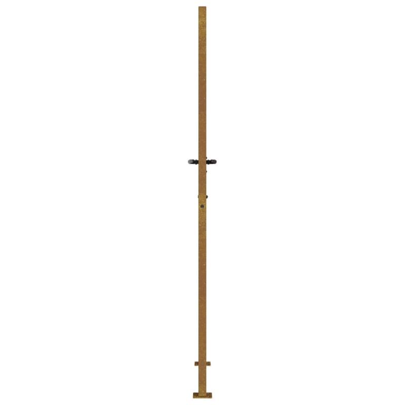 Vidaxl portail de jardin 105x205 cm acier corten 153207_4