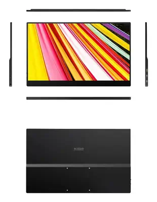 Urban Factory PUM15UF téléviseur et moniteur portables Moniteur portable Noir 39,6 cm (15.6