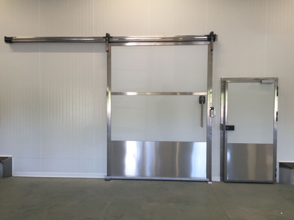 Porte de chambre froide coulissante - industisol - isotherme_4