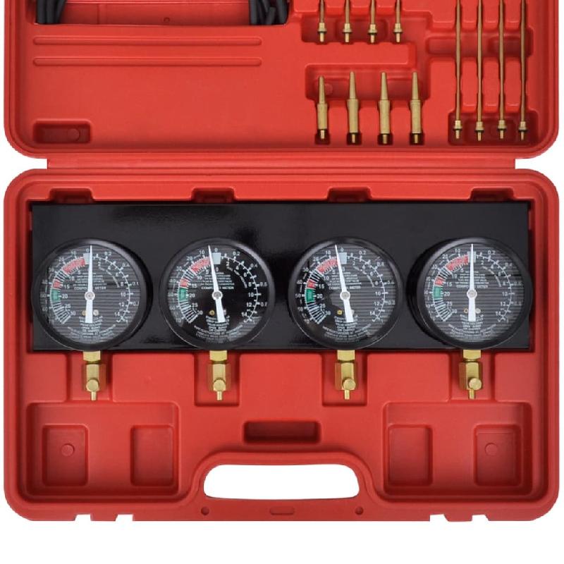 Vidaxl kit d'outils de jauges de synchroniseur de vide de carburateur 210280_4