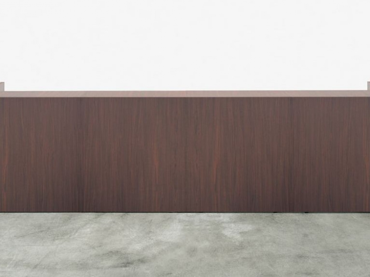 Banque d'accueil droite fonctionnelle et modulaire en bois - SHELTER - Design contemporain et personnalisable_4