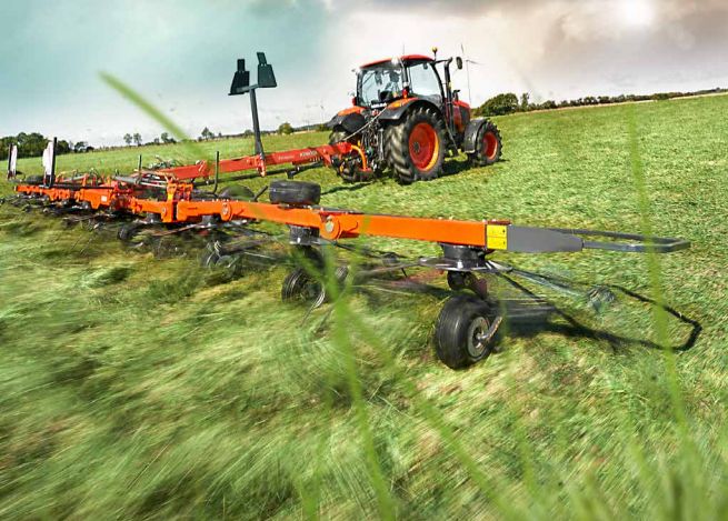 Faneuses TE4046-TE4052-TE6060-TE8080 - Kubota Europe - largeur de travail de 4.6 à 8.05 m_4