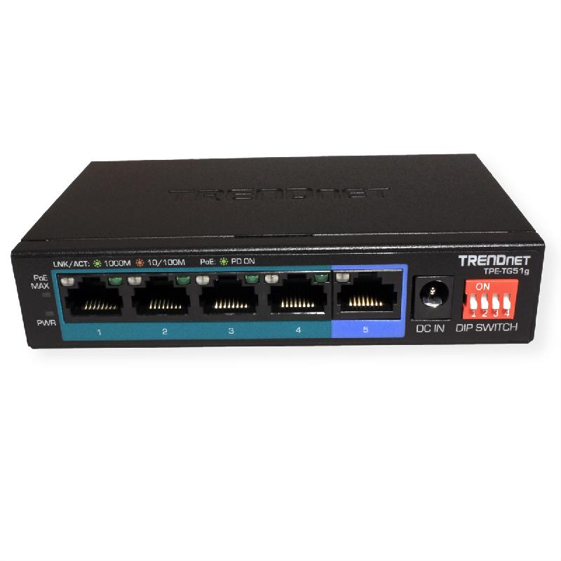 TRENDnet TPE-TG51G Switch PoE+ Gigabit à 5 ports_4