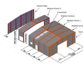 Hangar de stockage démontable, pliable, totalement récupérable en kit plenave 12.5 - CUALIMETAL_4