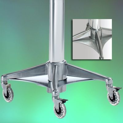 Chariot médical LCD & All-in-One PC Kidney Cart H Class LD - ErgonoFlex - aluminium anodisé - 24 kg_4