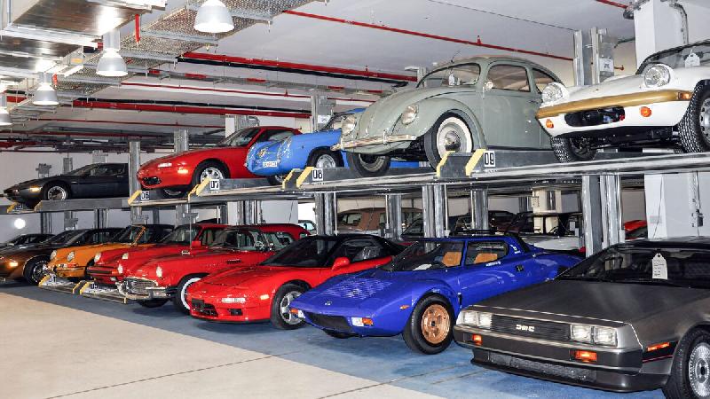 Parking mécanique à stationnement dépendant pour 2 véhicules - Installation intérieure et extérieure - Parklift 411_4