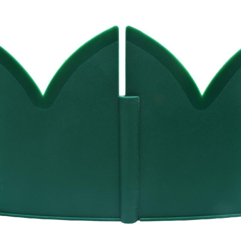 Vidaxl bordures de jardin 10 pcs vert 65x15 cm pp 48234_4
