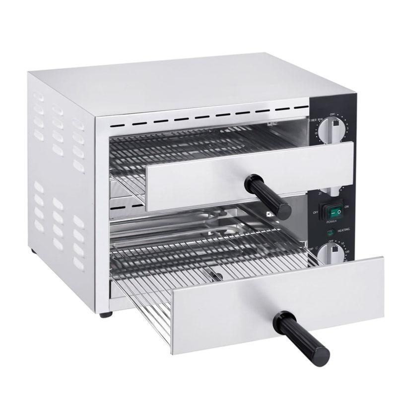Mini four électrique double à pizza - 2 pizzas Ø 33 cm_4