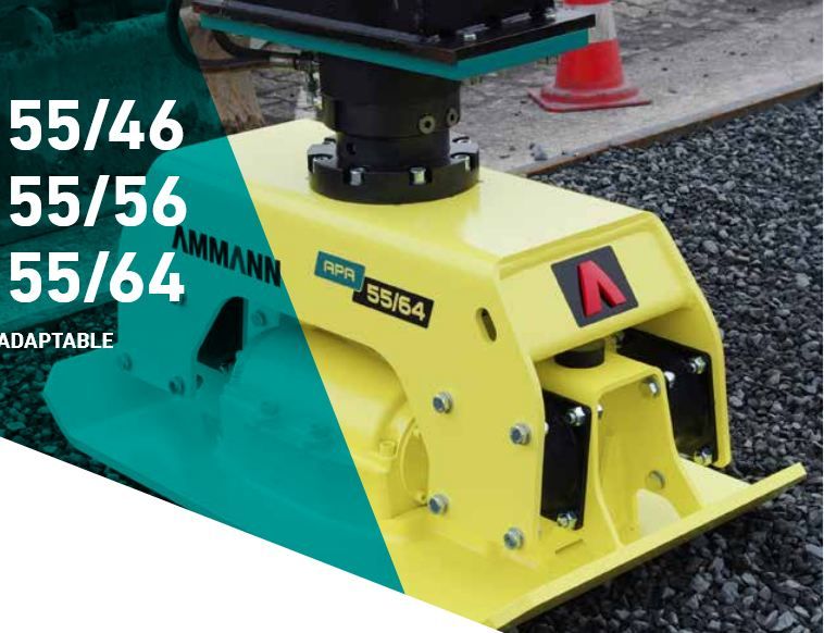 Plaque de compactage adaptable pour pelle de 5 tonnes - Ammann France - APA 55/46 avec système de vibration breveté_4