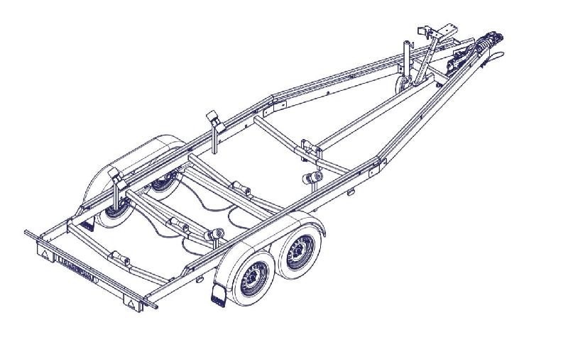 6m30-2m20 2x1350kg - 2700 kg - VLEMMIX - Remorque Porte-Bateau_4