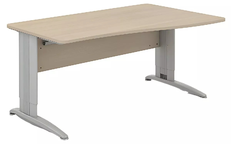 Bureau individuel réglable en hauteur avec goulotte passe-câbles So Enix_4