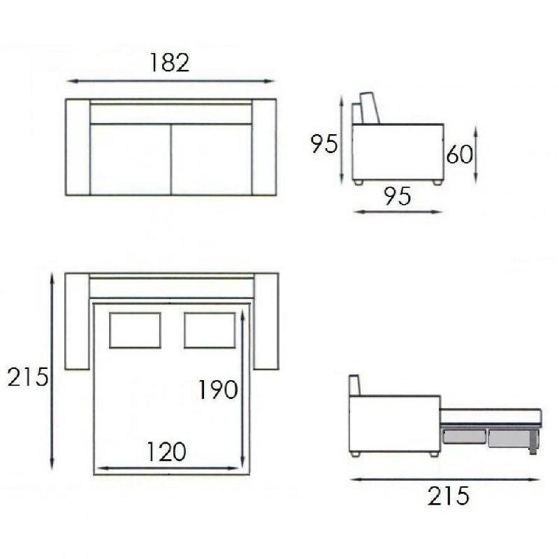 Canapé Club Deluxe convertible 2-3 places - ouverture express 120x190 cm en cuir vachette_4