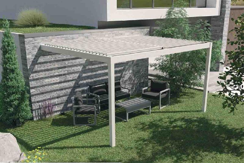 Pergola bioclimatique adossée éco - 4000 / 3000_4
