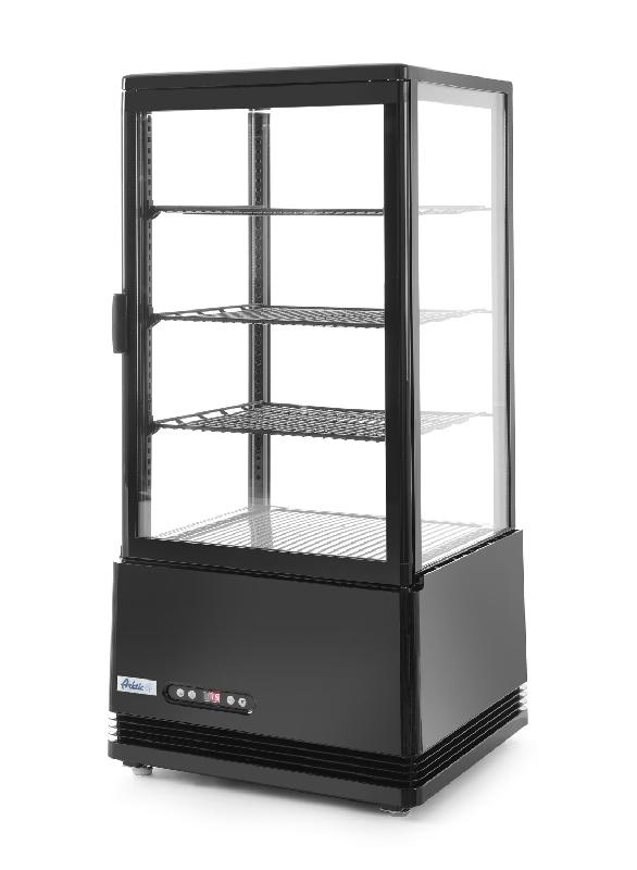 Vitrine de table réfrigérée positive 3 étagères 78L ARKTIC HENDI - Noir_4