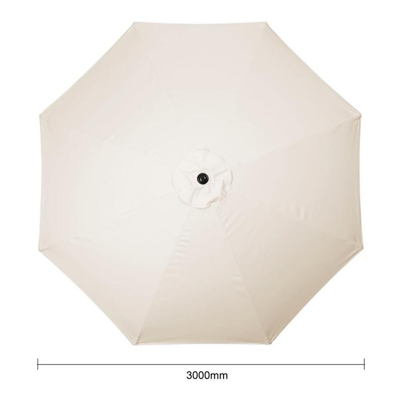 Parasol rond Bolero Seville 3m crème_4