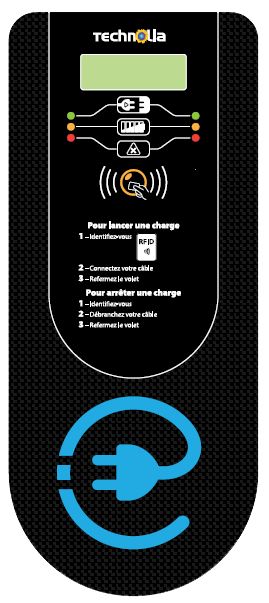 Borne de recharge pour voiture électrique - Prise Mode 3 Type 2S et prise E/F - 3 à 22kW - Version murale ou sur pied_4