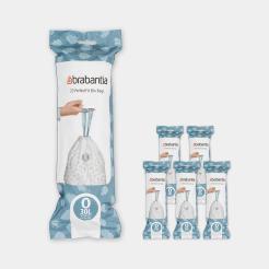 Sacs poubelle PerfectFit - Pour Bo et FlatBack+, code O (30 litres) - 6 Rouleaux de 20 sacs - Résistants aux déchirures et faciles à changer_4