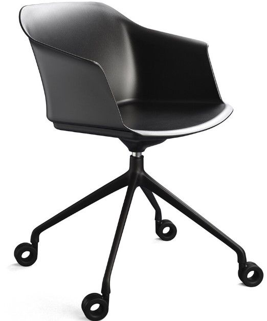 Moli swiveling - Chaise de bureau ergonomique avec placet d’assise en tissu - Sitis_4