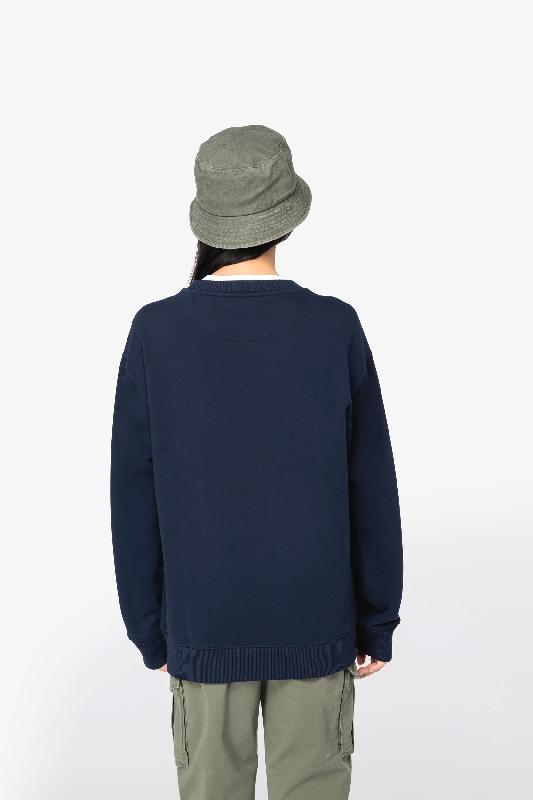 Sweat-shirt écoresponsable unisexe - Col rond, épaules tombantes, molleton French Terry - Réf: NS430_4