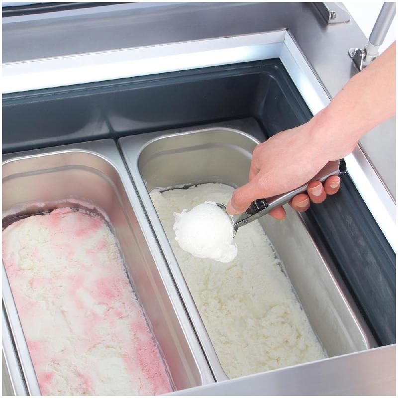 Congélateur à glace de comptoir Série G 4 bacs Napoli - Polar - GK068_4