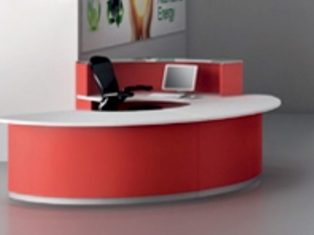 Banque d'accueil modulaire personnalisable - BENGENTILE avec options LED et PMR_4