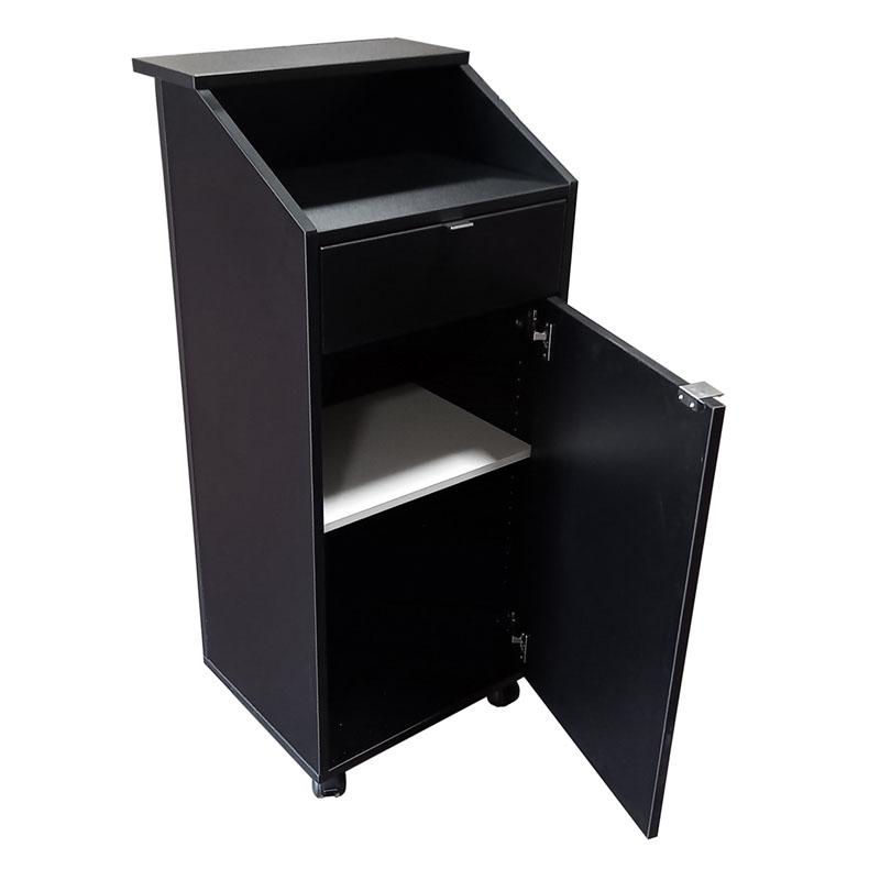 Meuble desserte d'accueil restaurant - NOIR_4