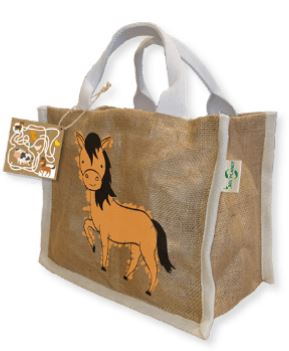 Sac réutilisable en fibre de jute naturel - sans lamination - avec poignées en coton biologique_4