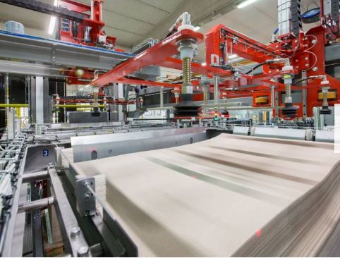 Palettiseur automatique AC520 Arrow - Clevertech France - Transfert de couche à 90° avec alimentation en hauteur_4