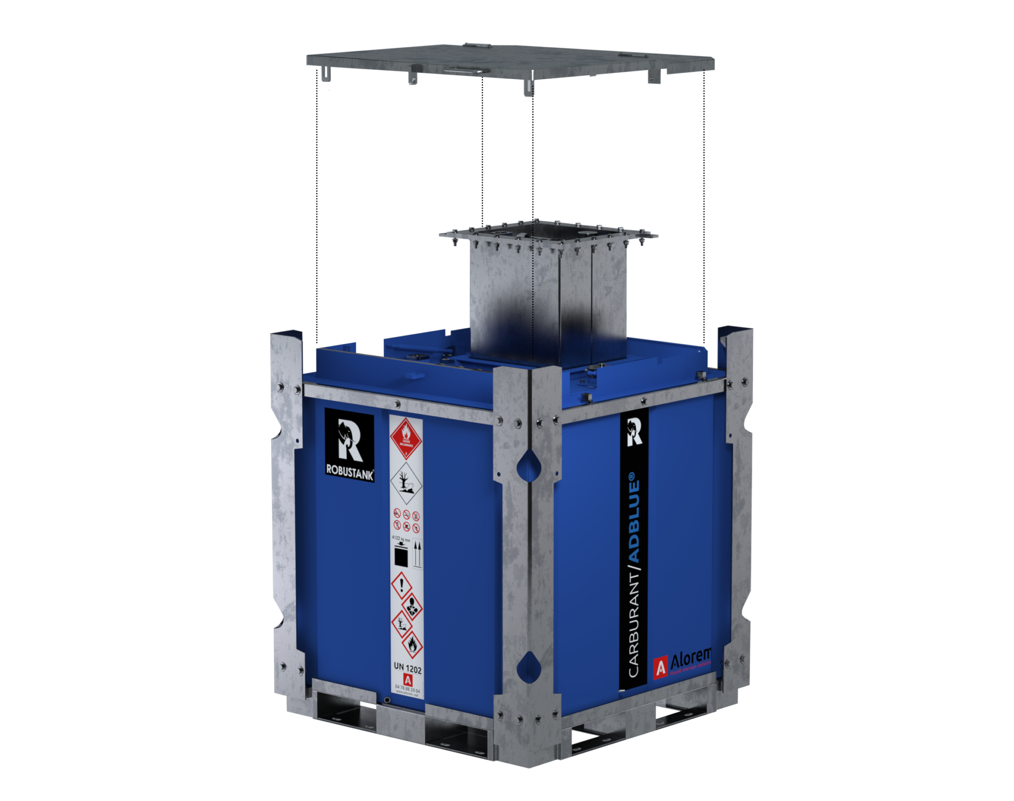 Cuve de transport et de ravitaillement multiproduits : gasoil, fuel et gnr ainsi que de l'adblue - robustank mixte - rt-adb - alorem_4
