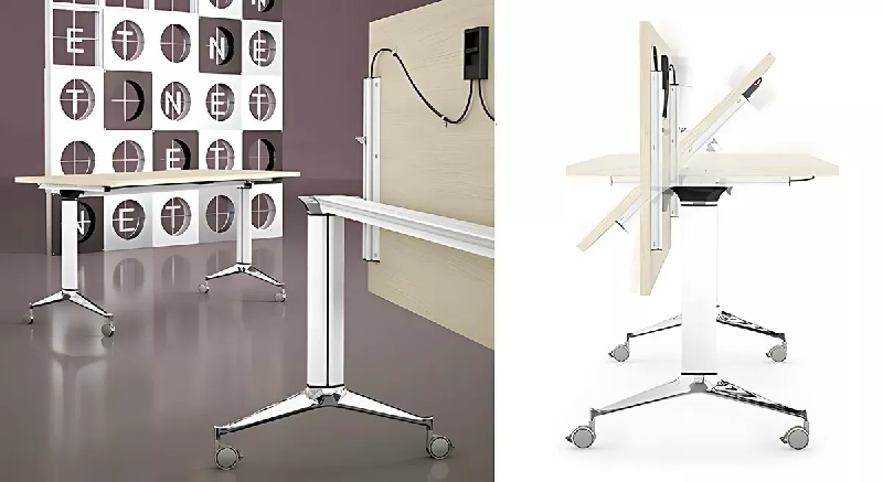 Table polyvalente rabattable sur roulettes So Leon_4