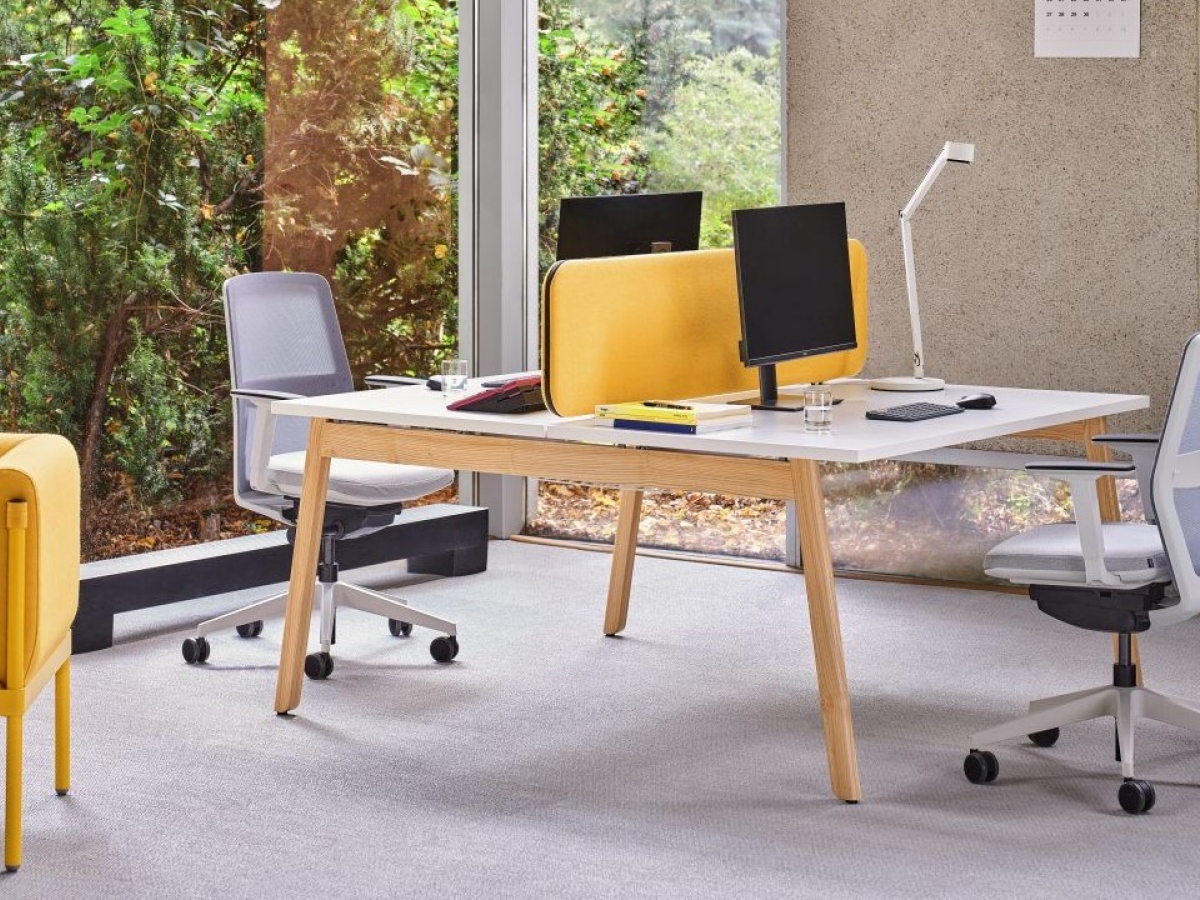 Bureau bench administratif simple et double - OGI B - Design scandinave et ergonomique_4
