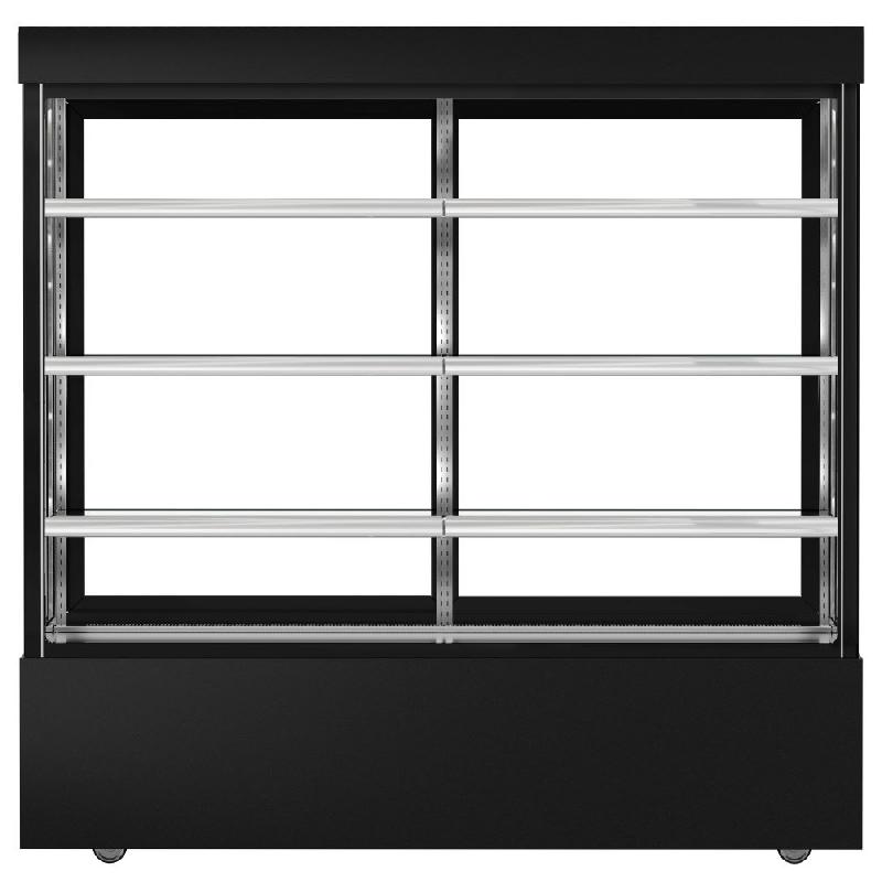 Vitrine réfrigérée pour pâtisserie MADRID - 1800 mm - 3 étagères - Noir_4