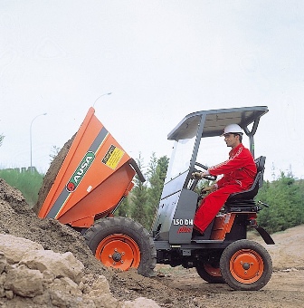 Mini dumper AUSA avec options de décharge frontale ou giratoire