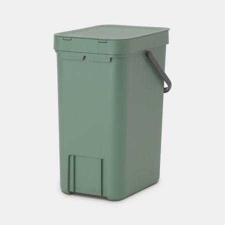 Poubelle composteur avec support mural - Volume S de 12 litres - Brabantia Sort & Go - Fir Green_4