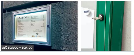 Vitrine d'extérieur élégante et peu encombrante - Épaisseur 30mm - TRADITION - Affichage de 2 à 18 A4_4