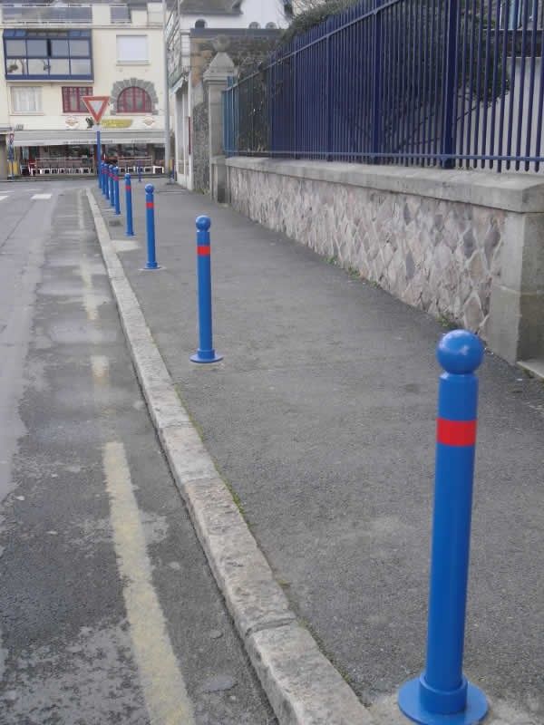 10101 - Potelets fixes - Boule Ø90mm - Hauteur hors-sol 1,03m - Fixe à sceller_4