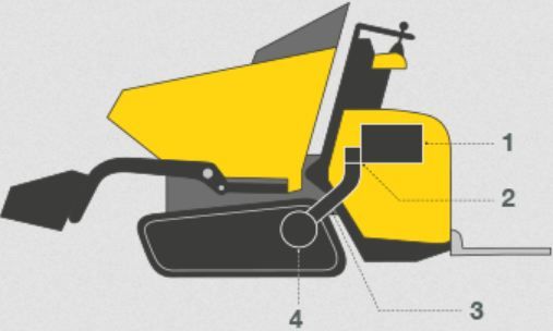 Dt 12 mini-dumper sur chenilles - wacker neuson - 1200 kg_4