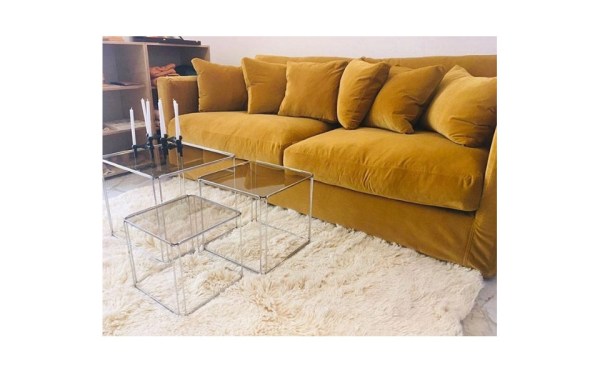 Canapé 5 places Nomad 220 cm - Home Spirit - Confortable et généreux avec coussins en plumes et structure en hêtre_4