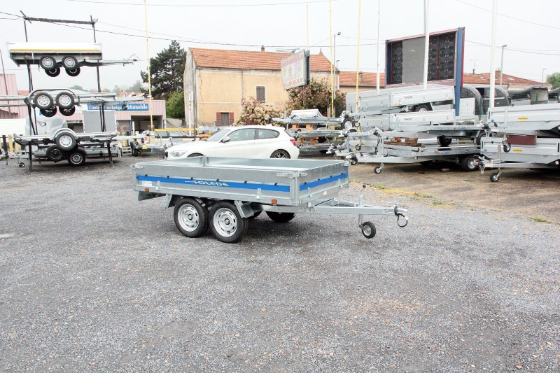 Remorque à plateau compacte et passe partout à 2 essieux 750kg pour les travaux quotidiens - lider - 39550 tolede_4
