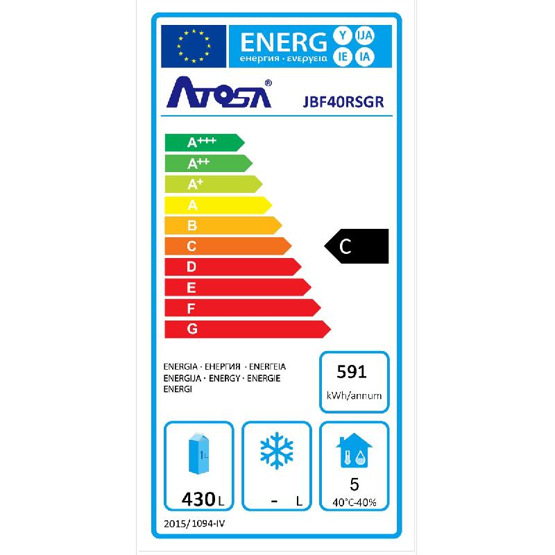Armoire emboutie positive 2 portes GN2/1 AISI430 ICE80RSGR Atosa_4