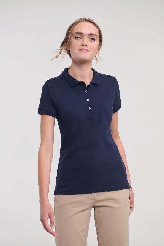Polo Stretch Femme - Réf: RU566F - Russell - 95% coton / 5% Lycra - Coupe slim_4