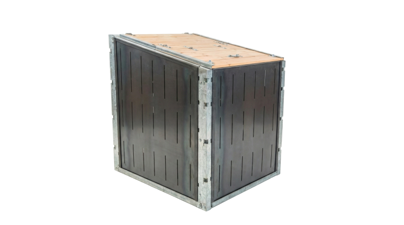 Composteur collectif Grande Capacité - Cellule individuelle - 1000L, 1500L, 2000L - Résineux raboté, Douglas raboté_4