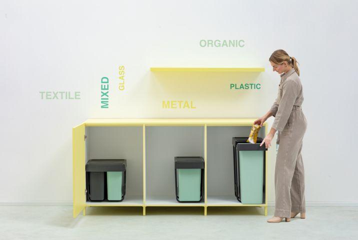 Poubelles encastrables Brabantia Sort & Go - 2 x 30 Litres - Dark Grey - UGS232527_4