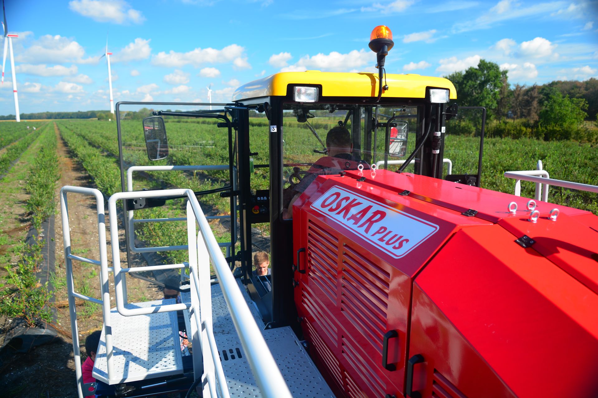 Récolteuse de myrtilles OSKAR 4WD Plus - Jagoda JPS Agromachines avec tête à secousses horizontales et moteur Doosan Stage V_4